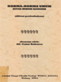 Image of Norma-Norma Umum Kitab Hukum Kanonik (Diktat Perkuliahan)