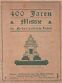 400 Jaren Missie In Nederlandsch-Indië