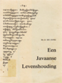 Een Javaanse Levenshouding