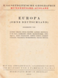 Image of Handbuch, Zweiter Band: Europa (Ohne Deutschland)