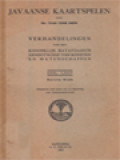 Javaanse Kaartspelen: Bijdrage Tot De Beschrijving Van Land En Volk