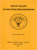 Diktat Kuliah Kitab-Kitab Kebijaksanaan