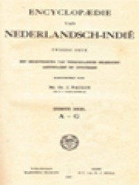 Encyclopædie Van Nederlandsch-Indië, Deel I: A-G