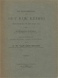 De Geschiedenis Van Het Rijk Kĕdiri Opgeteekend In Het Jaar 1873, Van Aanteekeningen En Eene Vertaling Voorzien En Uitgegeven