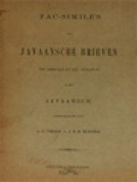 Fac-Simile's Van Javaansche Brieven, Ten Gebruike Bij Het Onderwijs