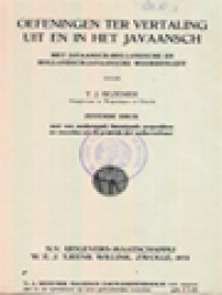 Oefeningen Ter Vertaling Uit En In Het Javaansch: Met Javaansche-Hollandsch En Hollandsch-Javaansche Woordenlijst