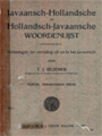 Javaansch-Hollandsche En Hollandsch-Javaanse Woordenlijst