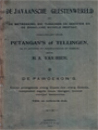 De Javaansche Geestenwereld Petangan's Of Tellingen Bij De Javanen En Soendaneezen In Gebruik, II: De Pawoekon's