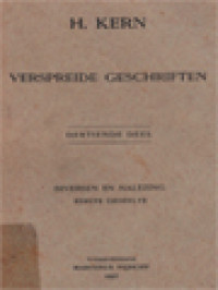 Verspreide Geschriften XIII: Diversen En Nalezing, Eerste Gedeelte