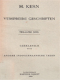 Image of Verspreide Geschriften XII: Germaansch Slot Andere Indogermaansche Talen