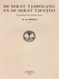 Image of De Serat Tjabolang En De Serat Tjentini