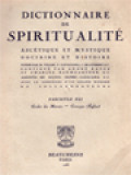 Dictionnaire De Spiritualité (Ascétique Et Mystique; Doctrine Et Histoire) Tome VI.2: Godet Des Marais - Grecque (Église)