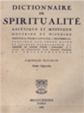 Dictionnaire De Spiritualité (Ascétique Et Mystique; Doctrine Et Histoire) Tome VII.2: Hoehn - Hypocrisie