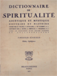 Image of Dictionnaire De Spiritualité (Ascétique Et Mystique; Doctrine Et Histoire) Tome VII.3: Ibañez - Indulgences
