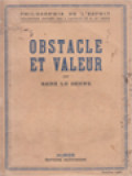 Obstacle Et Valeur: Philosophie De L'espirit