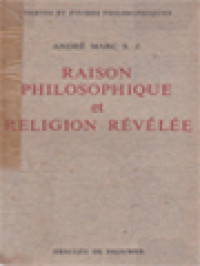 Raison Philosophique Et Religion Révélée