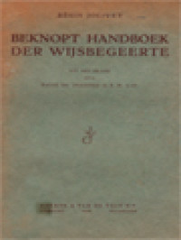 Beknopt Handboek Der Wijsbegeerte