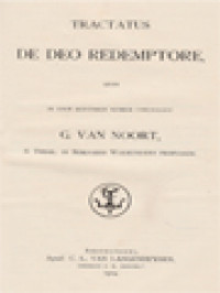 Tractatus De Deo Redemptore