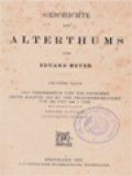 Geschichte Des Altertums III: Das Perserreich Und Die Griechen. Erste Hälfte: Bis Zu Den Friedensschlüssen Von 448 Und 446 V. Chr.