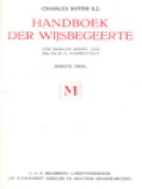 Handboek Der Wijsbegeerte M (I)