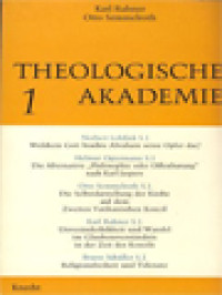 Image of Theologische Akademie 1 / Karl Rahner, Otto Semmelroth (Herausgegeben)