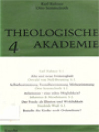 Image of Theologische Akademie 4 / Karl Rahner, Otto Semmelroth (Herausgegeben)