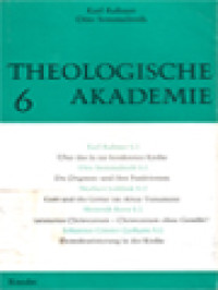 Image of Theologische Akademie 6 / Karl Rahner, Otto Semmelroth (Herausgegeben)