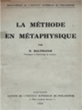 La Méthode En Métaphysique