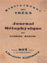 Bibliothèque Des Idées: Journal Métaphysique