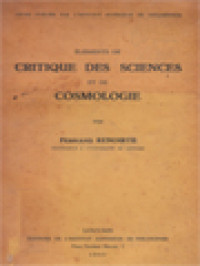 Éléments De Critique Des Sciences Et De Cosmologie