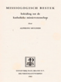 Image of Missiologisch Bestek: Inleiding Tot De Katholieke Missiewettenschap