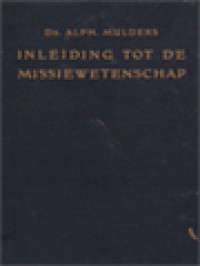 Inleiding Tot De Missiewetenschap