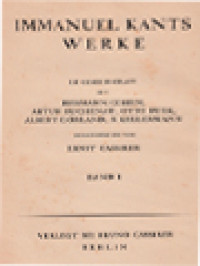 Image of Immanuel Kants Werke II: Vorkritische Schriften Von Immanuel Kant