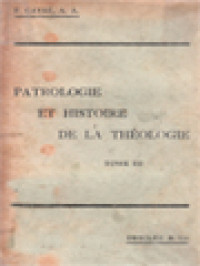 Image of Patrologie Et Histoire De La Théologie III: Livre V. Maîtres Modernes De La Vie Chrétienne