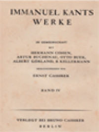 Immanuel Kants Werke VI: Schriften Von 1790-1796 Von Immanuel Kant