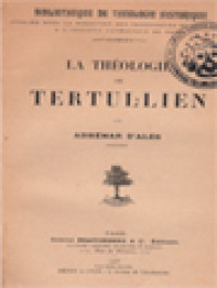 Image of La Théologie De Tertullien