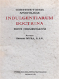 Image of Indulgentiarum Doctrina: Breve Commentarium