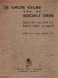 De Grote Keure Van De Sociale Orde Rerum Novarum Historisch Ingeleid En Toegelicht