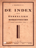 De Index En De Kerkelijke Boekenwetten