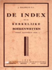 Image of De Index En De Kerkelijke Boekenwetten