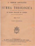 Summa Theologica Diligenter Emendata De Rubeis, Billuart Et Aliorum Notis Selectis Ornata, Pars 1a 2ae (II)