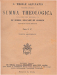 Image of Summa Theologica Diligenter Emendata De Rubeis, Billuart Et Aliorum Notis Selectis Ornata, Pars 1a 2ae (II)