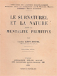 Le Surnaturel Et La Nature Dans La Mentalité Primitive