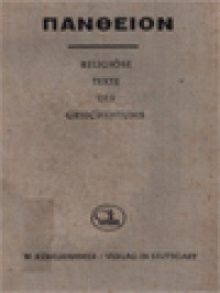 Image of ΠANӨEION: Religiöse Texte Des Griechentums
