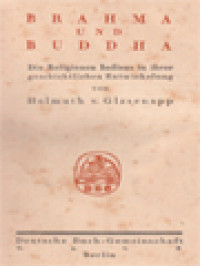 Image of Brahma Und Buddha: Die Religionen Indiens In Ihrer Geschichtlichen Entwicklung