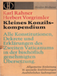 Image of Kleines Konzilskompendium: Alle Konstitutionen, Dekrete Und Erklärungen Des Zweiten Vaticanums In Der Bischöflich Genehmigten Übersetzung