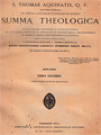 Image of Summa Theologica Accuratissime Emendata Ac Annotationibus Ex Auctoribus Probatis Et Conciliorum Pontificumque Definitionibus Ad Fidem Et Mores Pertinentibus Illustrata II