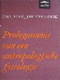Image of Prolegomena Van Een Antropologische Fysiologie