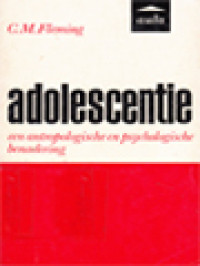 Adolescentie: Een Antropologische En Psychologische Benadering