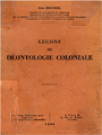 Image of Leçons De Déontologie Coloniale